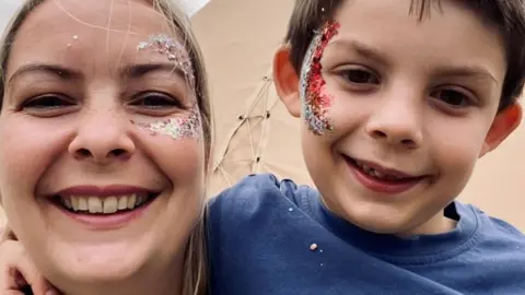 Naomi Minto and her son Ruben