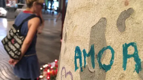 BBC Tree on the Ramblas, Barcelona, 21 August