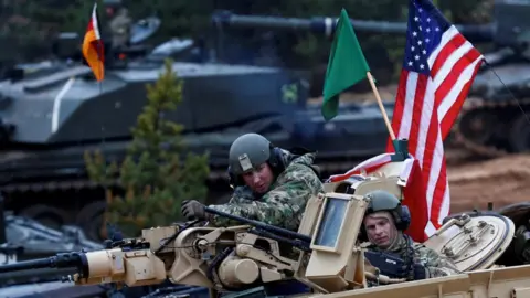 Reuters Nato troops during a 2018 exercise