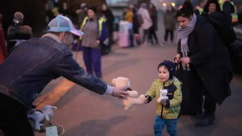 Getty Images Ukrainian refugees