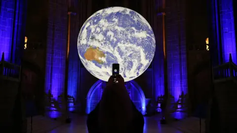 Gareth Jones Gaia in Liverpool Cathedral