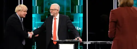 Reuters Boris Johnson and Jeremy Corbyn shaking hands