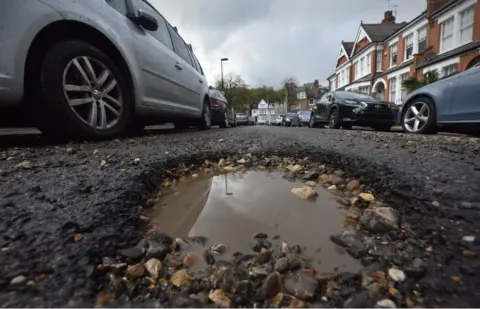 BBC Pothole in north London