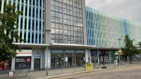 Bedford Borough Council Allhallows car park in Bedford
