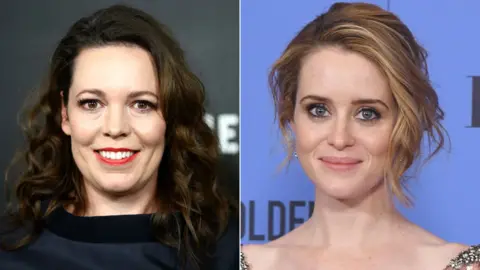 Getty Images Olivia Colman and Claire Foy