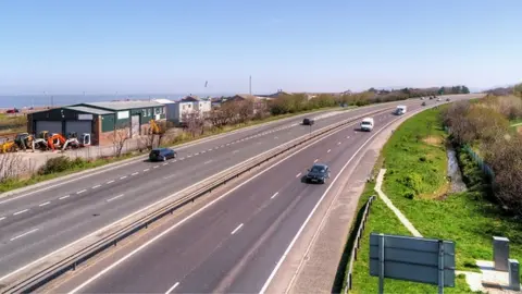 David Dixon/Geograph The A55 between Pensarn and Bangor