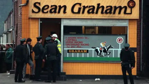 Pacemaker Scene of shootings at Sean Graham bookmakers