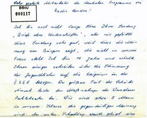 BSTU Karl-Heinz Borchardt's first letter