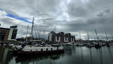 BBC Boat in Portishead marina