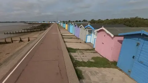Google Beach huts at Brightlingsea