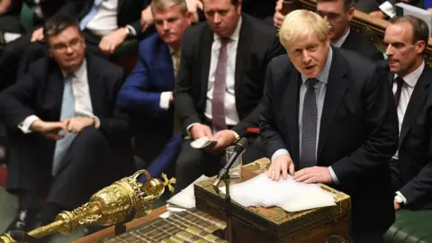 Reuters Boris Johnson speaking in the Commons