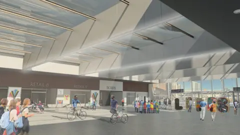 Network Rail Artist impression of new roof