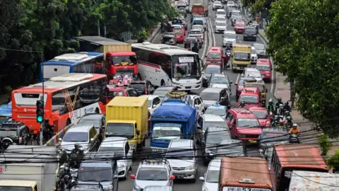 Getty Images traffic jam in Jakarta