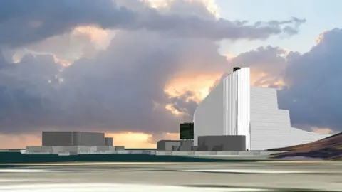 Powerfuel Portland Artist's impression of the plant