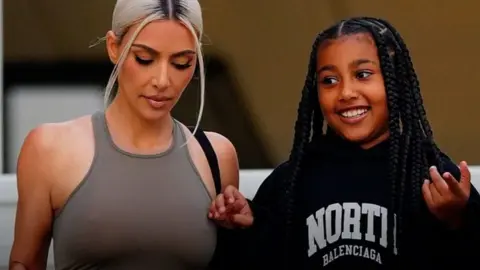 Kim Kardashian and North