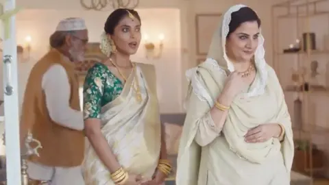 Tanishq A screen grab from the advert