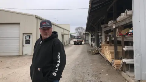 Mike Avery, shown in lumber yard