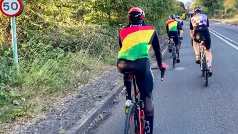 Dean Tranter Team Ghana athletes with the Coventry club