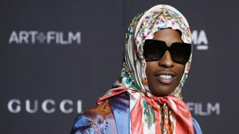 Getty Images ASAP Rocky at a film gala