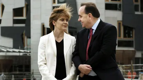 PA Media Nicola Sturgeon and Alex Salmond