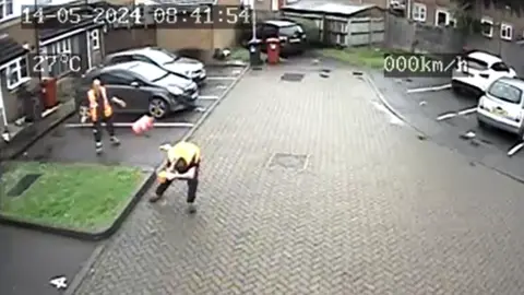 Slough Borough Council flying cannister