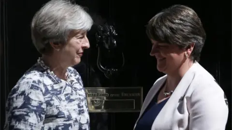 Getty Images Theresa May and Arlene Foster
