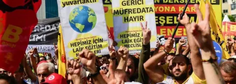 AFP Istanbul curriculum protests