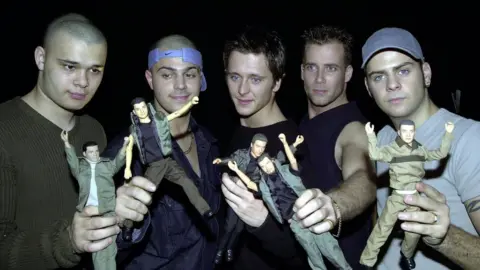 PA Media Boyband 5ive with action figures designed after their likeness