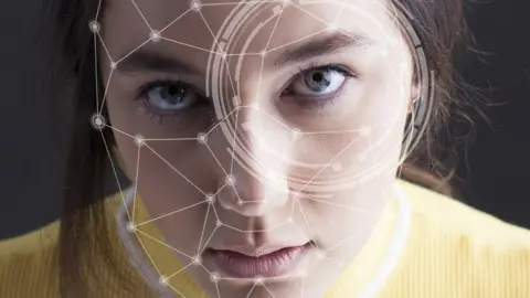 Getty Images A stock illustration of facial recognition