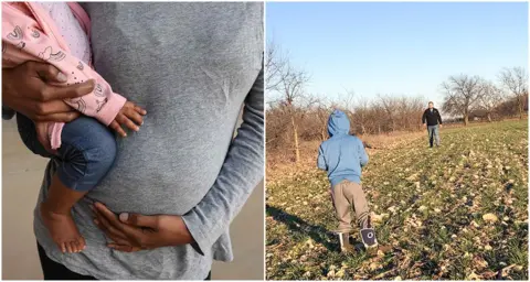 Britney (left) is getting help from the Schlackmans (right)