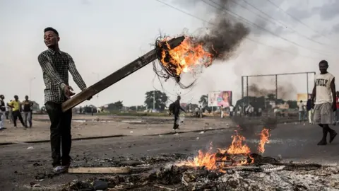 AFP Protester in Kinshasa