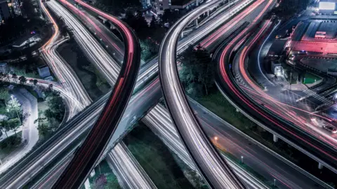 Getty Images Road network in Shenzhen