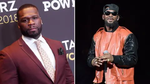 Getty Images 50 Cent and R. Kelly
