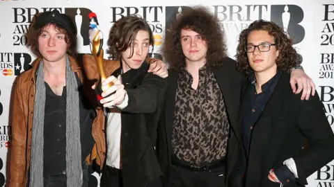 Getty Images Catfish and the Bottlemen with their award