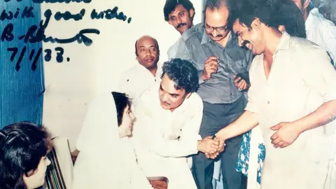 Akhtar Baloch Benazir Bhutto, who would later become prime minister, seen at the club in 1988 greeting staff and guests