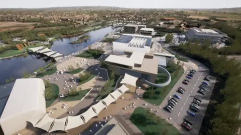 Carmarthenshire council  Artist's impression of Wellness and Life Science Village