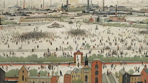 CHRISTIE'S IMAGES LTD 2024  LS Lowry Sunday Afternoon painting