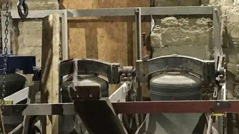 The bells in the belfry of North Curry's church