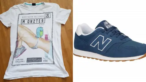 Lincolnshire Police Blue New Balance trainers and a Fishbone t-shirt