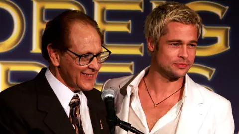 Getty Images Philip Berk with Brad Pitt