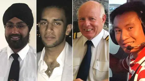 South Beds News Agency (l-r) Jaspal Singh Bahra, Saavan Singh Mundae, Mike Green, Trung Thanh Nguyen