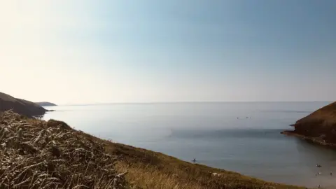 Liz Allen Calm sea at Mwnt beach in Ceredigion