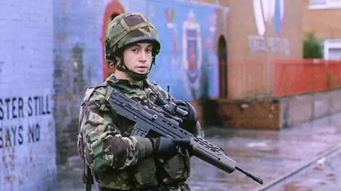 BBC British soldier in Northern Ireland