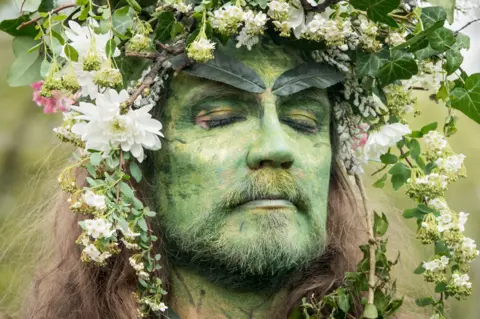 Getty Images Celebrating the month of May in Glastonbury