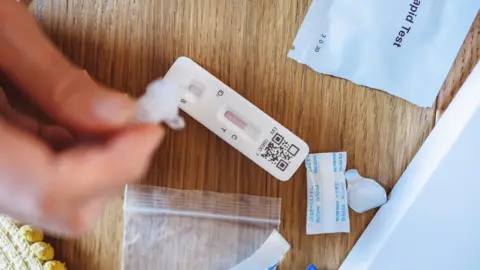 Getty Images An at-home Covid test