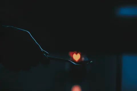 Daniel Dutulescu A love heart above a spoon