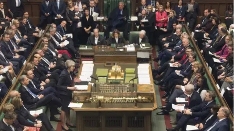 PA Theresa May in the Commons