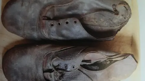 Strata Florida Trust Shoes discovered during restoration work