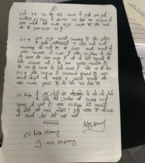 Linda Corchado Letter from Ajay Kumar