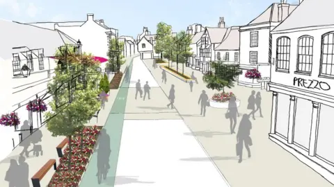 South Gloucestershire Council Future Thornbury High Street concept image